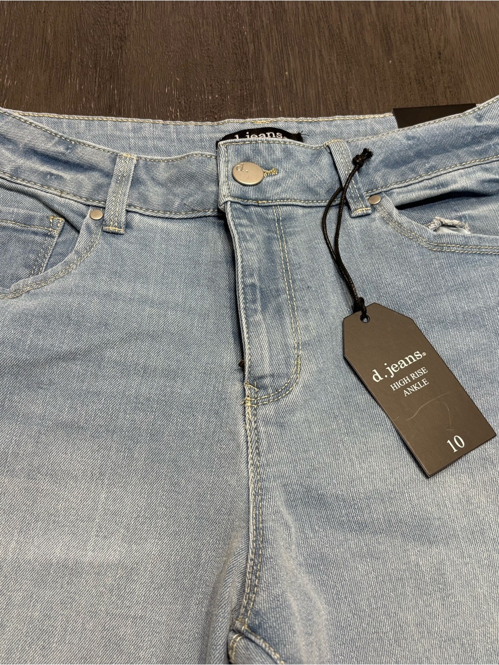 d. jeans Light Blue High-Rise Ankle Skinny Jeans